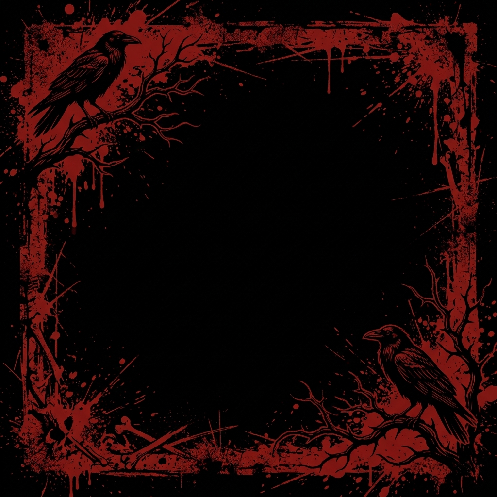 Gothic red border background
